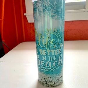Life is better at the beach tumbler